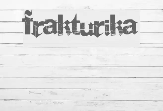 Frakturika Шрифта examples