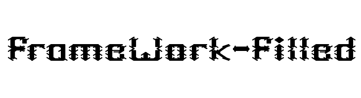 Frame Work-Filled  font caratteri gratis