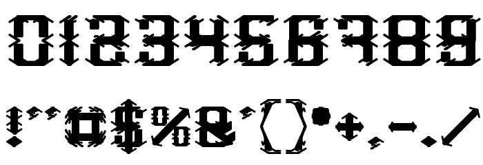 Frame Work-Filled Font OTHER CHARS