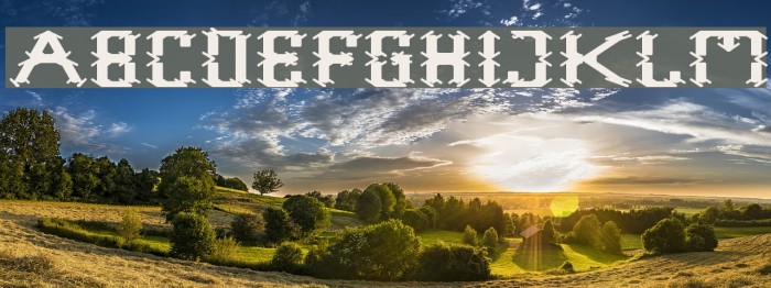 Frame Work-Filled Font examples