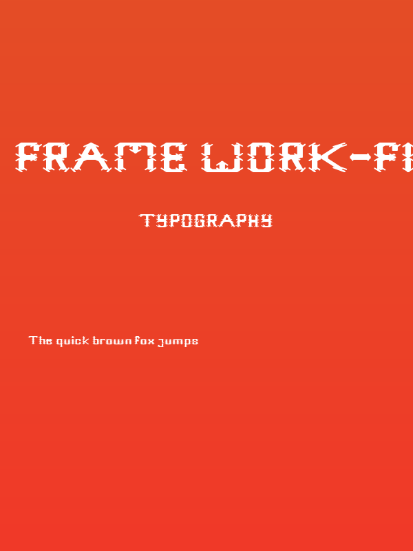 Frame Work-Filled Poster