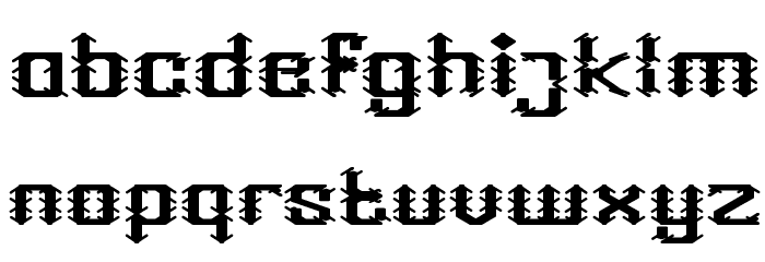 Frame Work-Filled Font LOWERCASE