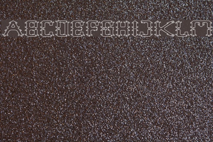 Frame Work-Hollow Font examples