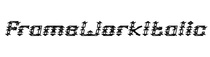 Frame Work Italic  フリーフォントのダウンロード