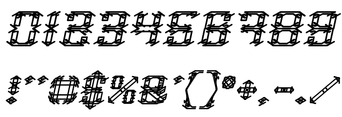 Frame Work Italic Font OTHER CHARS