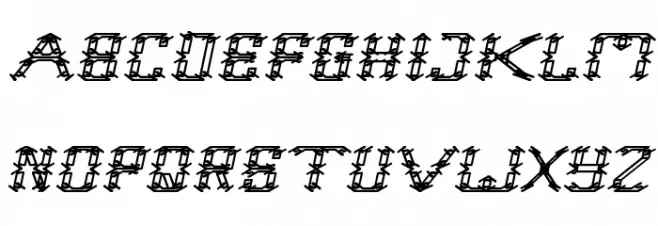 Frame Work Italic फ़ॉन्ट अपरकेस