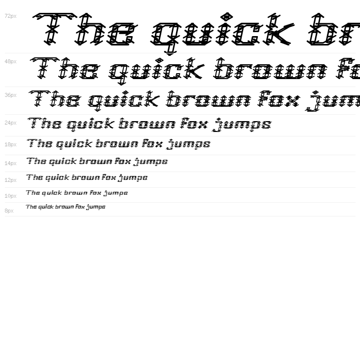 Frame Work Italic Waterfall