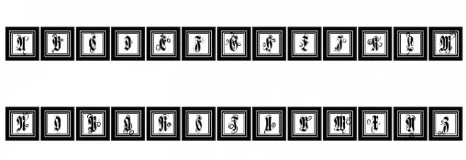 FramedFraxCaps フォント 大文字