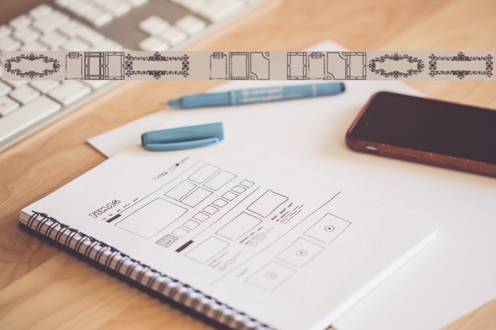Frames and Headers Font examples