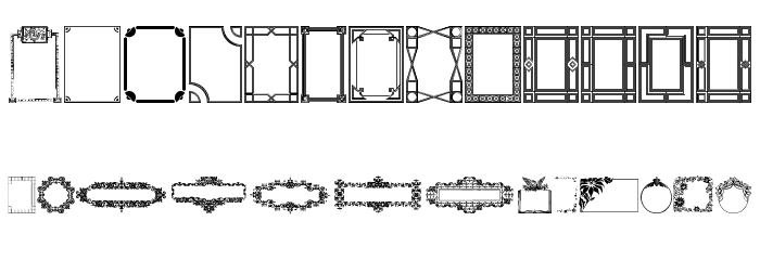 Frames and Headers Font LOWERCASE