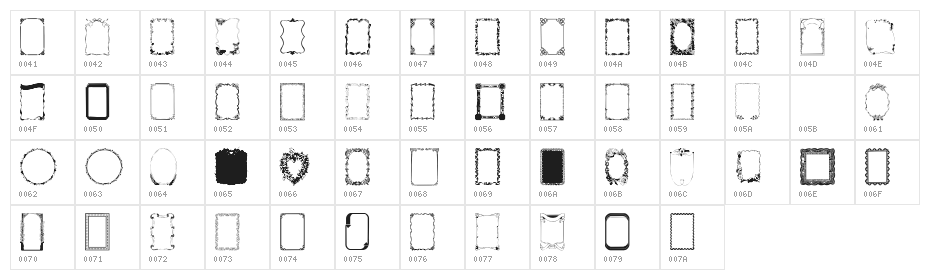Frames1 Normal Character Map