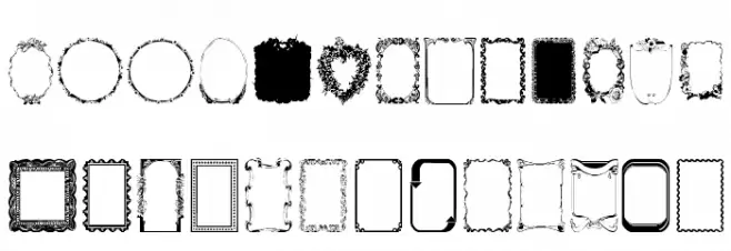 Frames1 Normal Font LOWERCASE