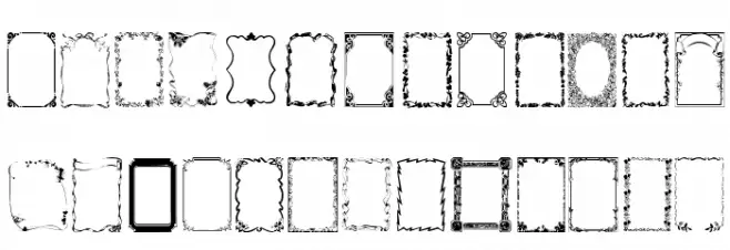 Frames1a Normal Schriftart Groß
