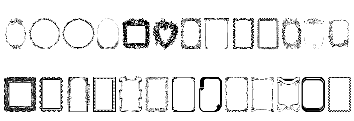 Frames1a Normal Font LOWERCASE