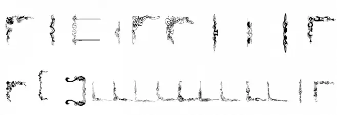 FramesAnd Font OTHER CHARS