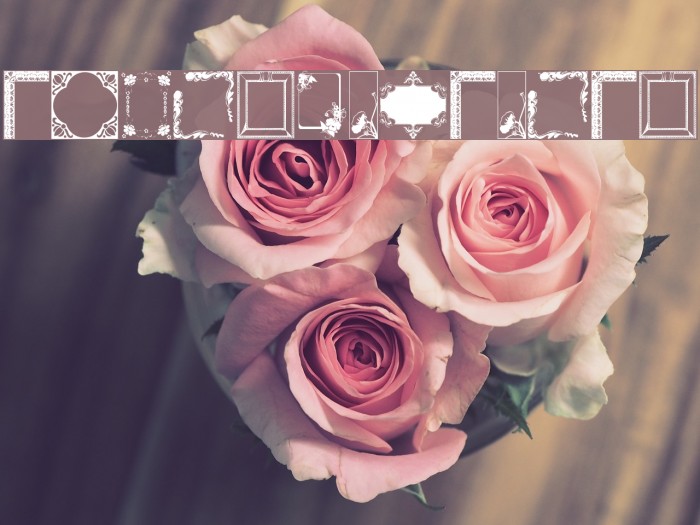 FramesAndBorders Font examples