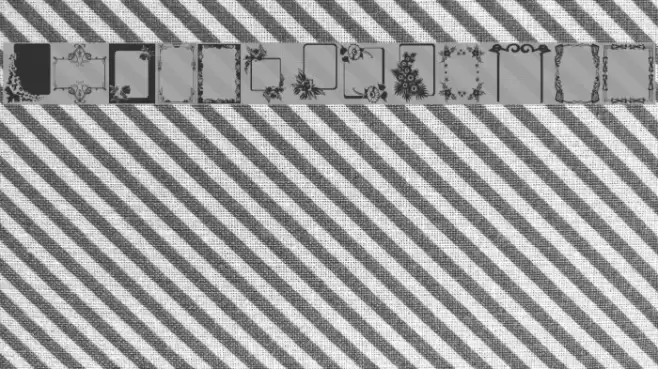 Frames Font examples