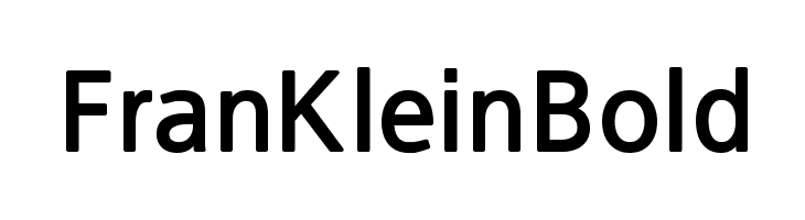 FranKleinBold Font