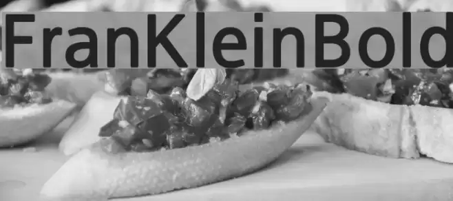 FranKleinBold Font examples