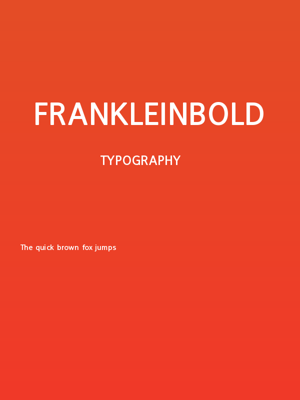 FranKleinBold Poster