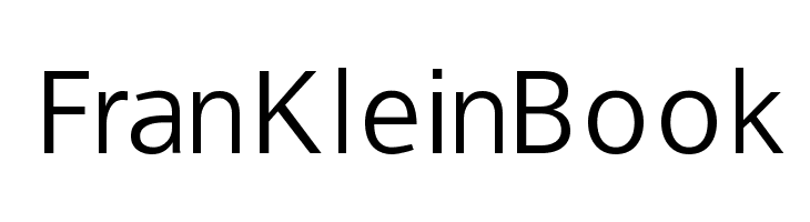 FranKleinBook Font