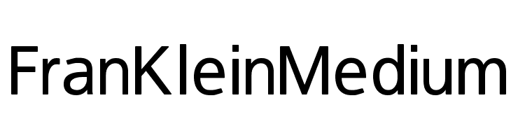 FranKleinMedium Font