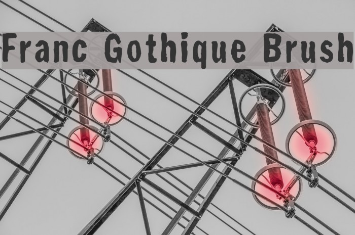 Franc Gothique Brush Font examples