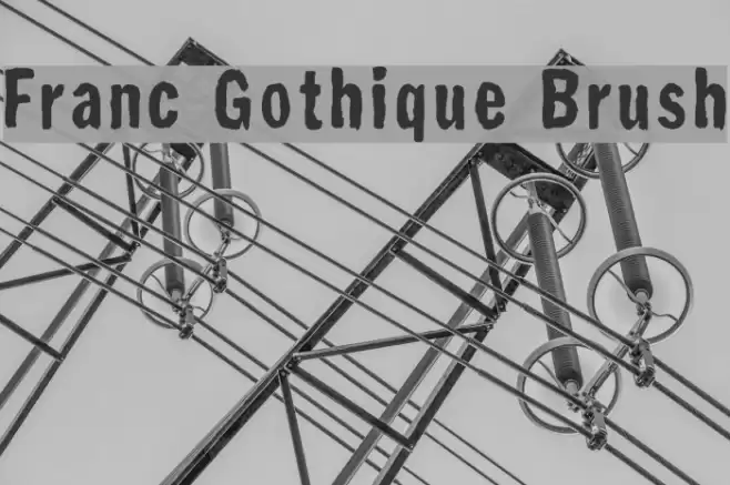 Franc Gothique Brush Font examples
