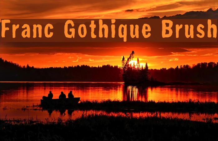 Franc Gothique Brush Font examples