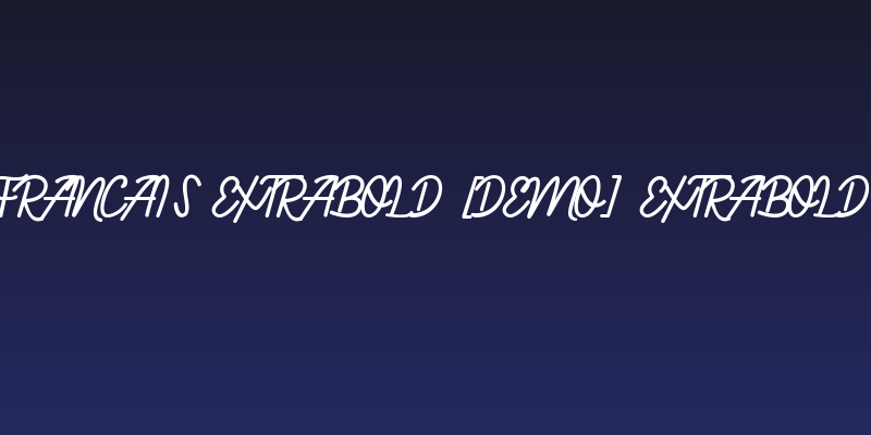Francais ExtraBold [demo] ExtraBold Social Header