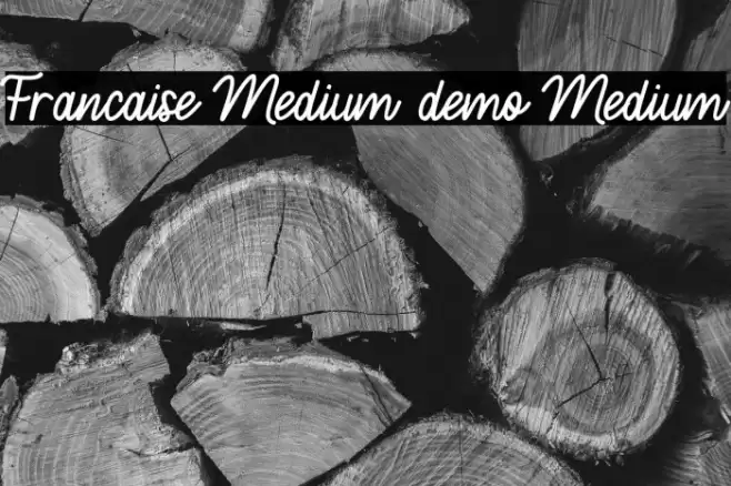Francaise Medium demo Medium Font examples