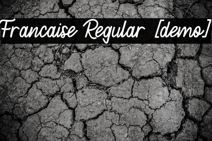 Francaise Regular [demo] Example 2