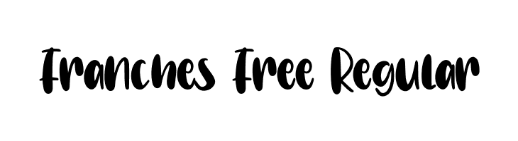 Franches Free Regular  font caratteri gratis