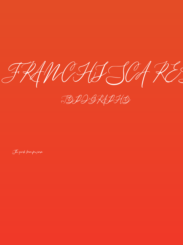 Franchisca Regular Poster