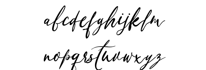 Franchisca Regular Font LOWERCASE