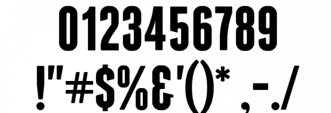 Franchise Bold Font OTHER CHARS