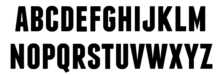 Franchise Bold Font LOWERCASE