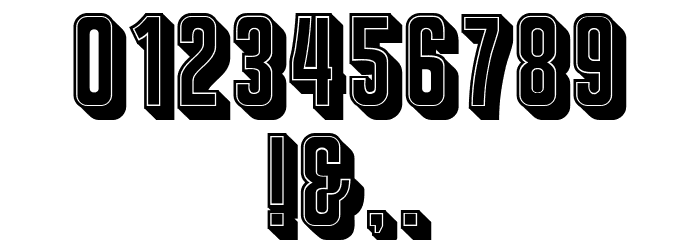 Franchise Filled Regular Font OTHER CHARS