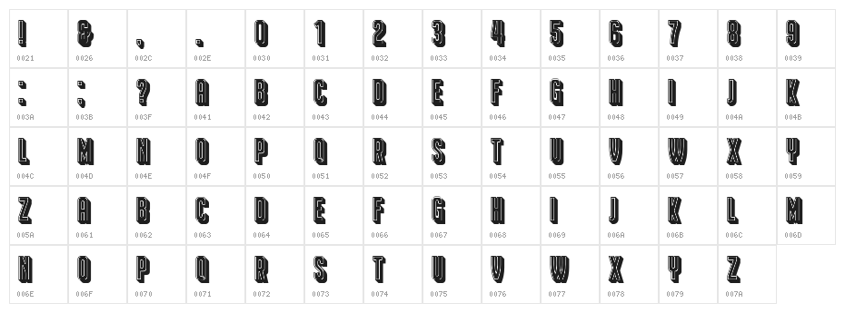 Franchise Filled Regular Character Map