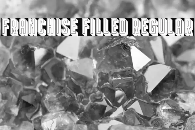 Franchise Filled Regular Font examples