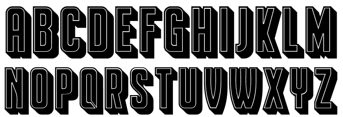 Franchise Filled Regular Font LOWERCASE