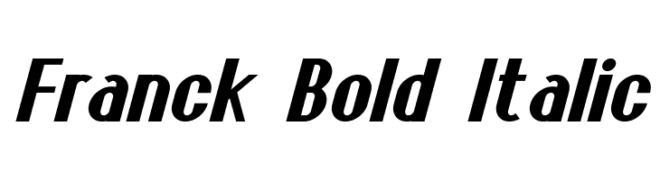 Franck Bold Italic Font