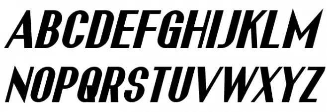 Franck Bold Italic Fuentes MAYÚSCULAS