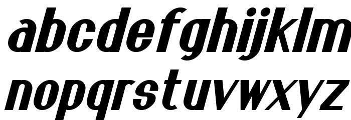 Franck Bold Italic Font LOWERCASE