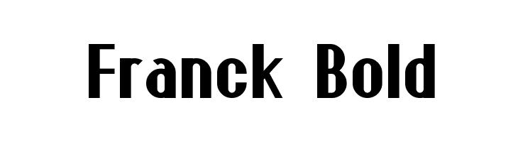 Franck Bold  免费字体下载