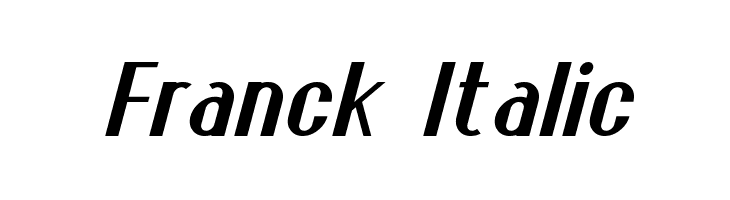 Franck Italic Font