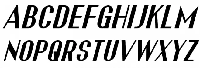 Franck Italic Fonte MAIÚSCULAS