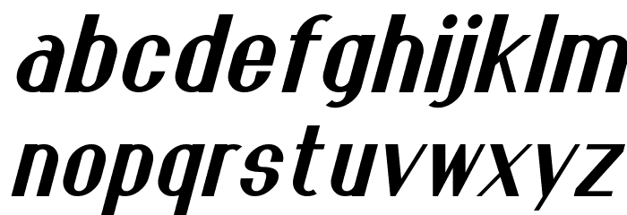 Franck Italic Font LOWERCASE