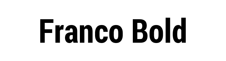 Franco Bold  Frei Schriftart Herunterladen