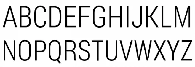 Franco Light フォント 大文字